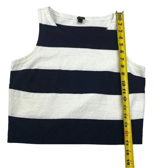 J. Crew Women's Navy/White Striped Cropped Tank Top XS/Rugby Knit Wrap Skirt XXS - Picture 7 of 15
